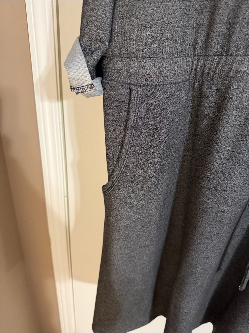torrid Gray Midi Drawstring Pocket Dress - Picture 4 of 7